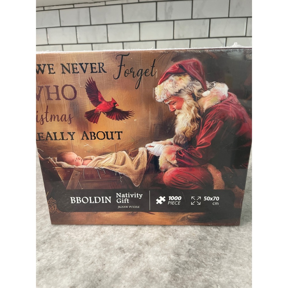 New BBOLDIN Jigsaw Puzzle Unisex OS Multicolor Nativity Gift Santa 1000 Piece